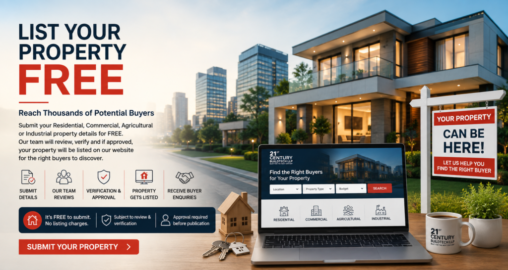 List your property free with 21st Century Buildtech – reach potential property buyers
