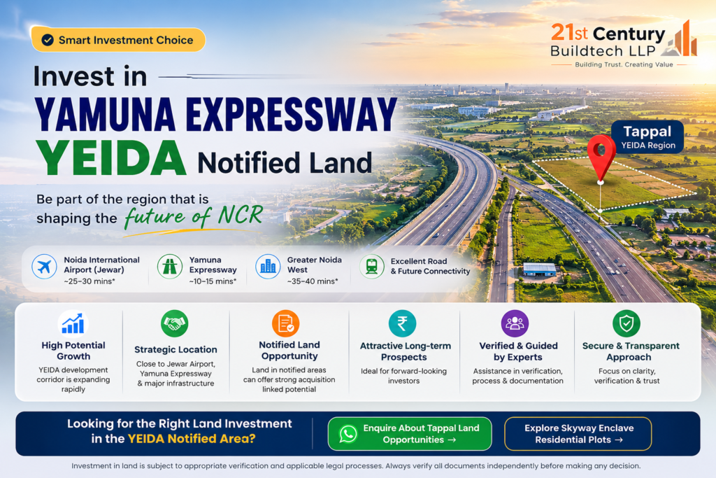 property investment in Tappal near Jewar Airport